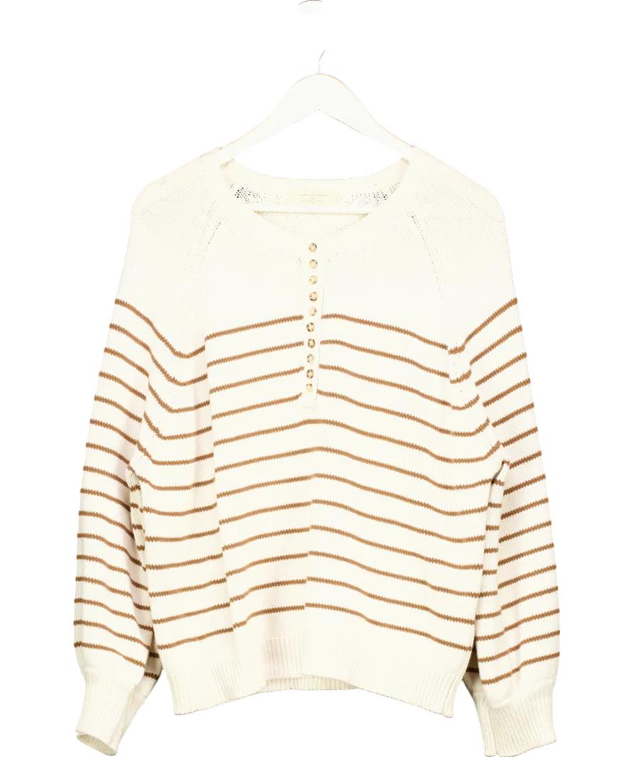 Sezane Cream Léontine Jumper UK XXL