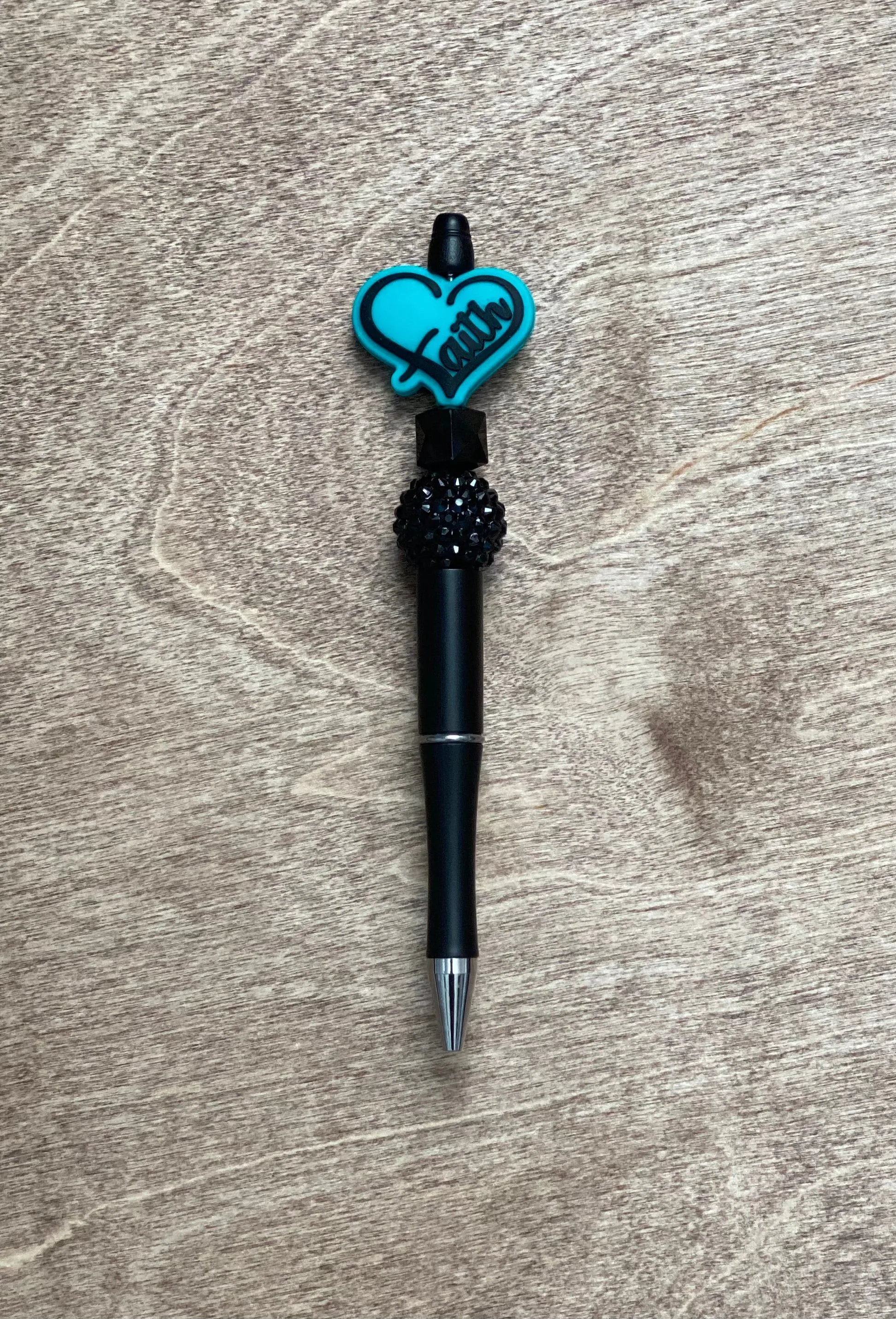Shimmery Faith Beaded Pen