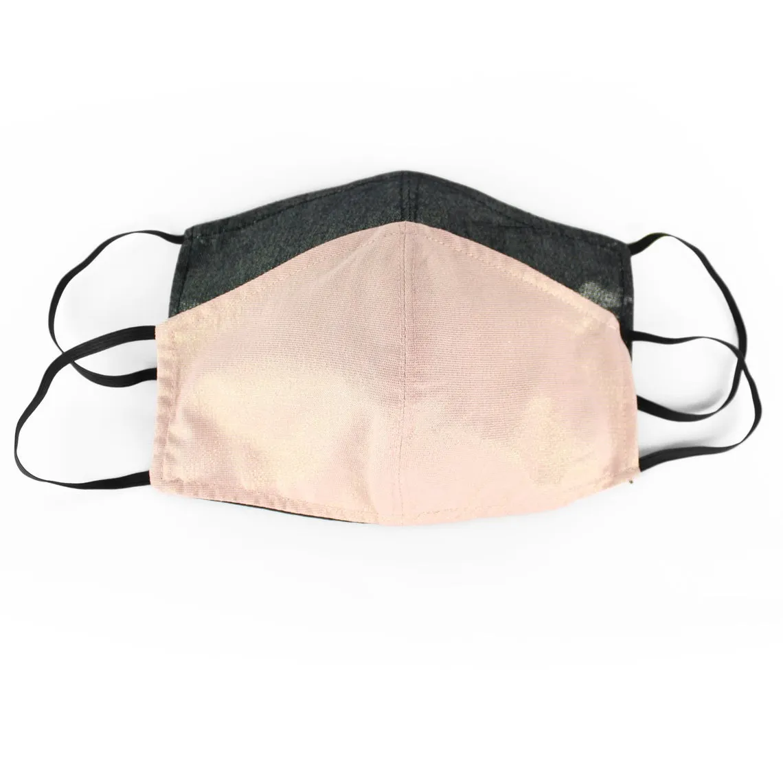 Shimmery Gray / Pink Face Masks With Filter Pocket