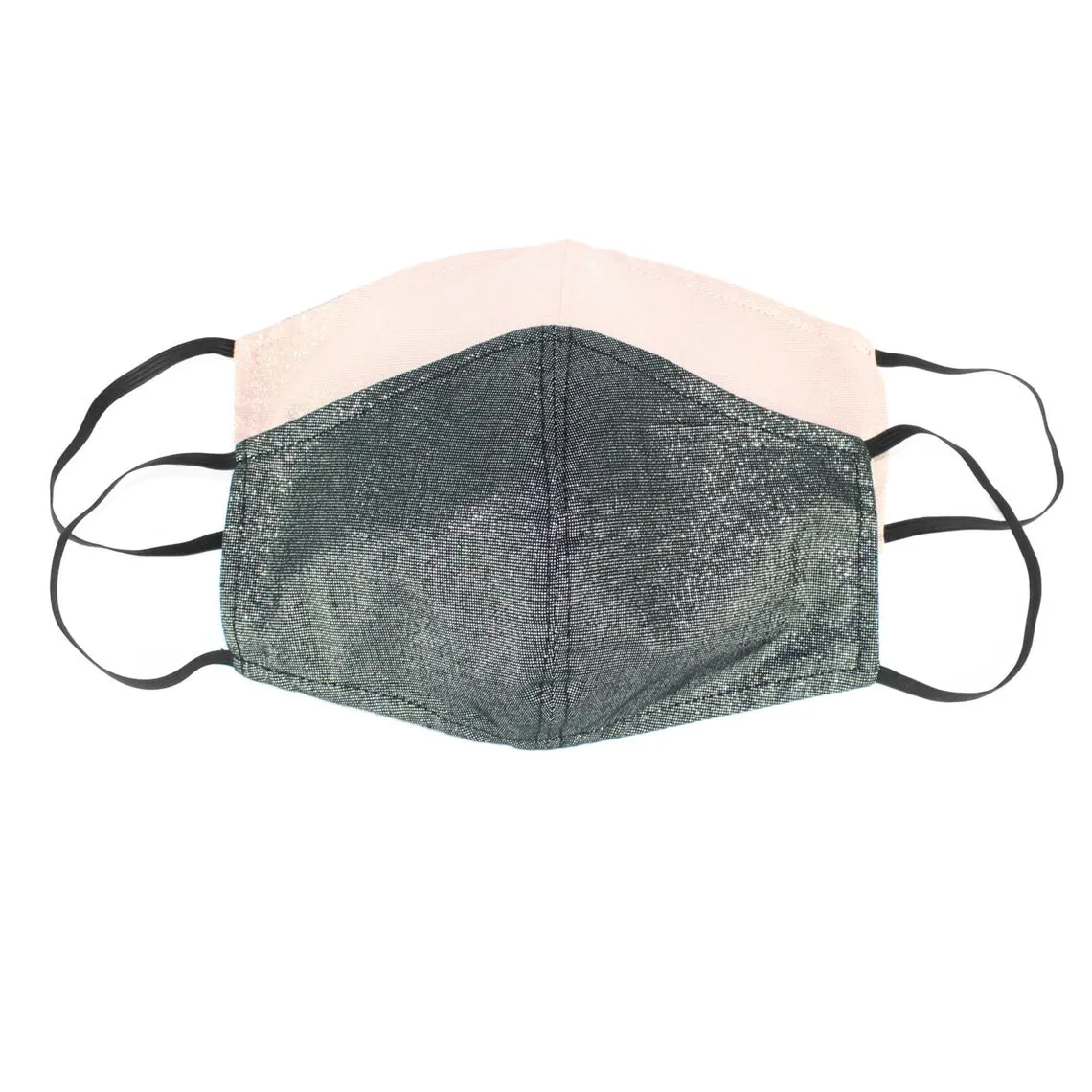 Shimmery Gray / Pink Face Masks With Filter Pocket