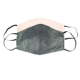 Shimmery Gray / Pink Face Masks With Filter Pocket