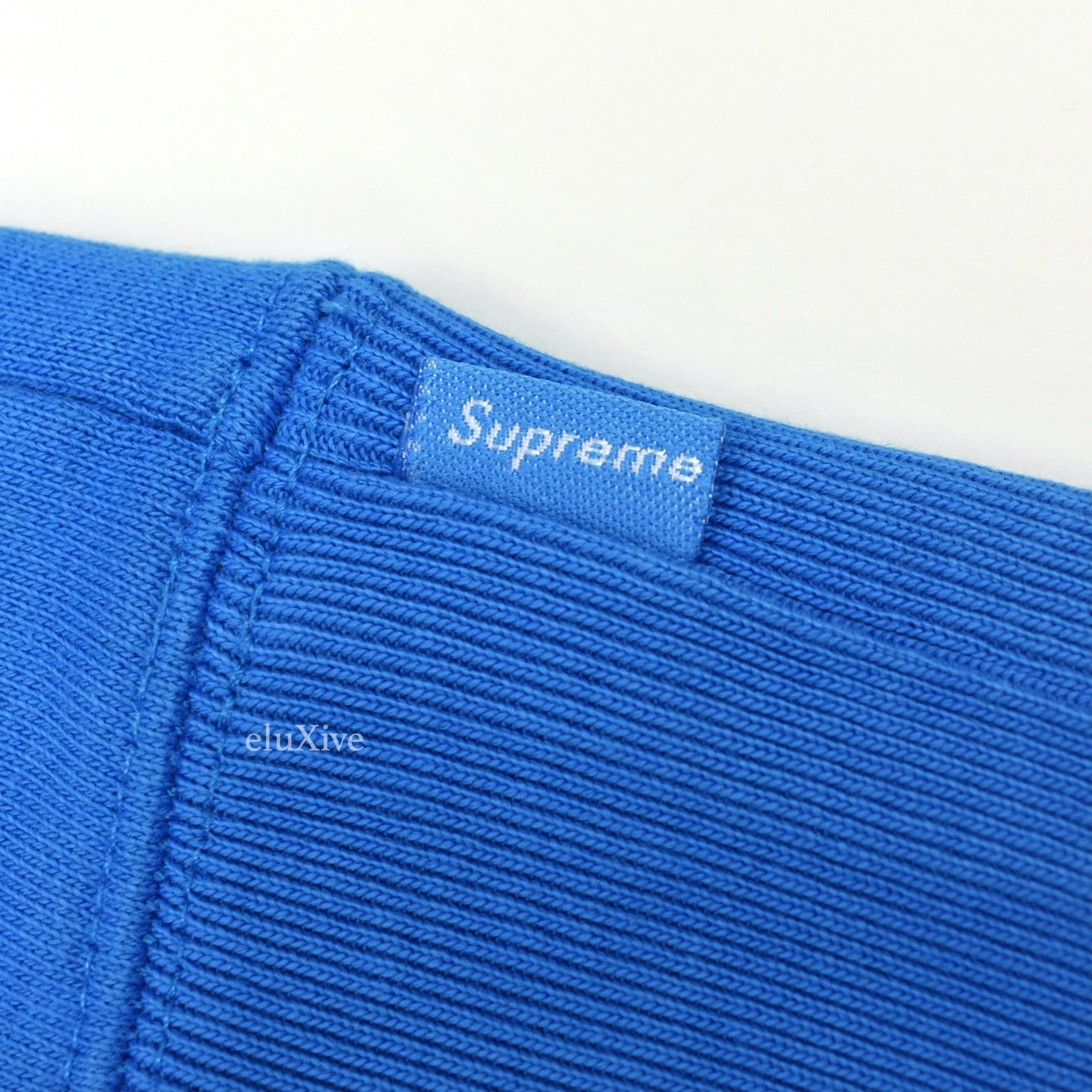 Supreme - Bright Royal Blue Flowers Logo Hoodie (FW18)