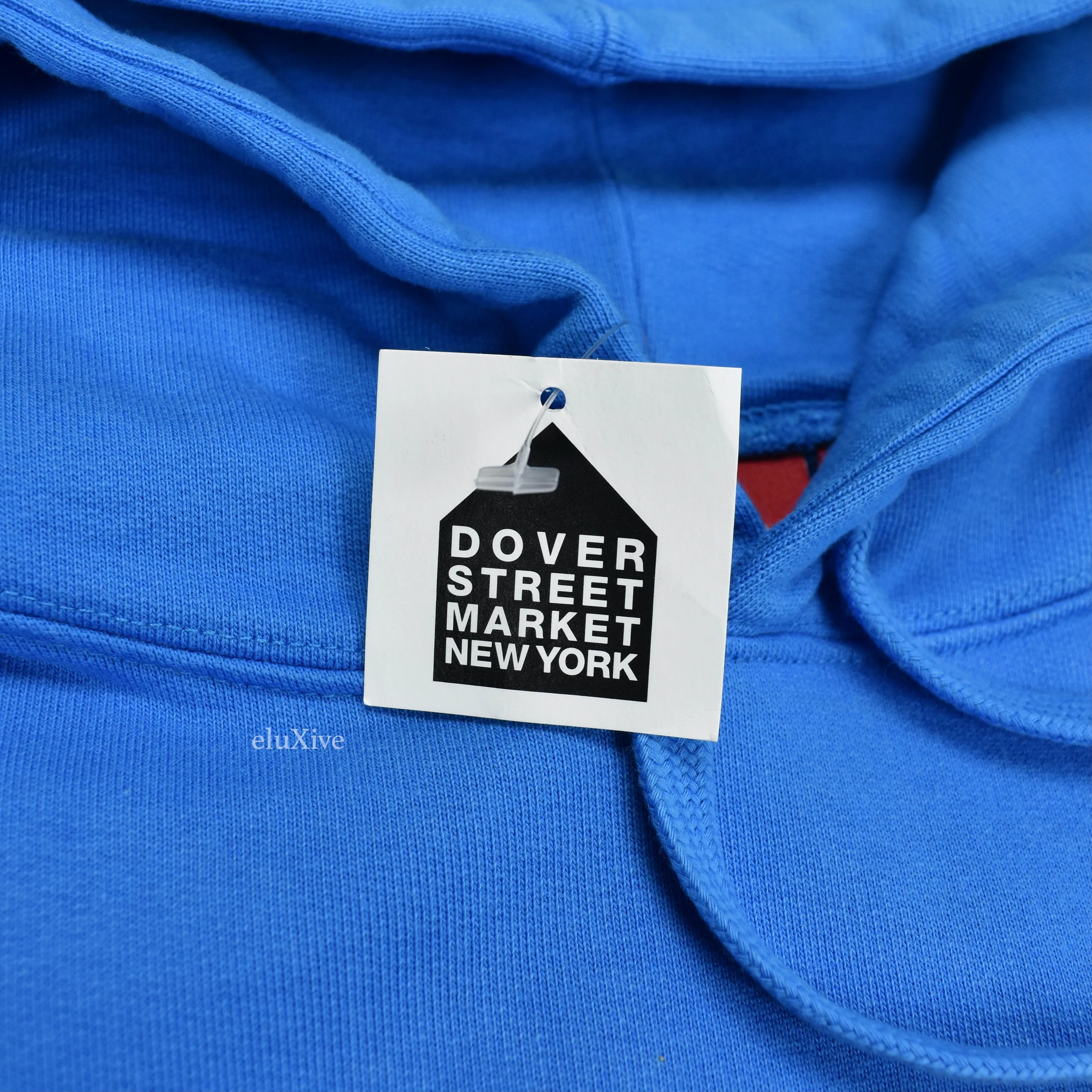 Supreme - Bright Royal Blue Flowers Logo Hoodie (FW18)