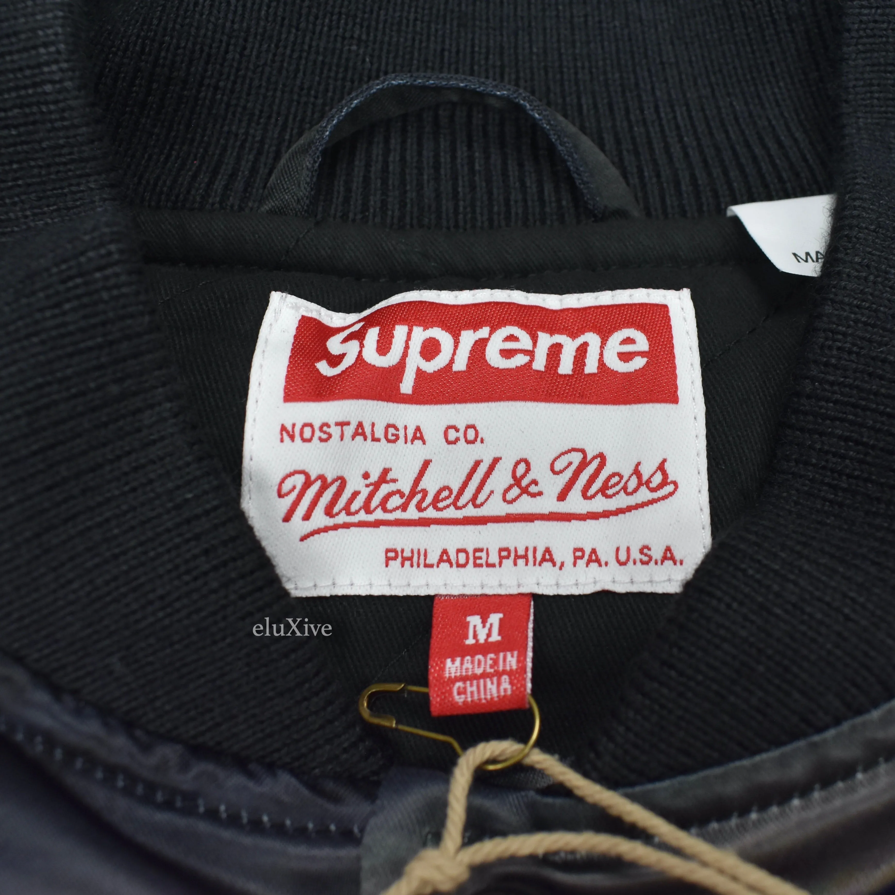 Supreme x Mitchell & Ness - Blimp Logo Stadium Jacket