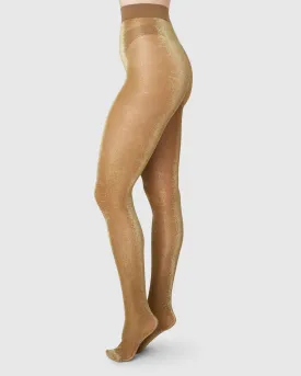 Tora Shimmery Tights Taupe