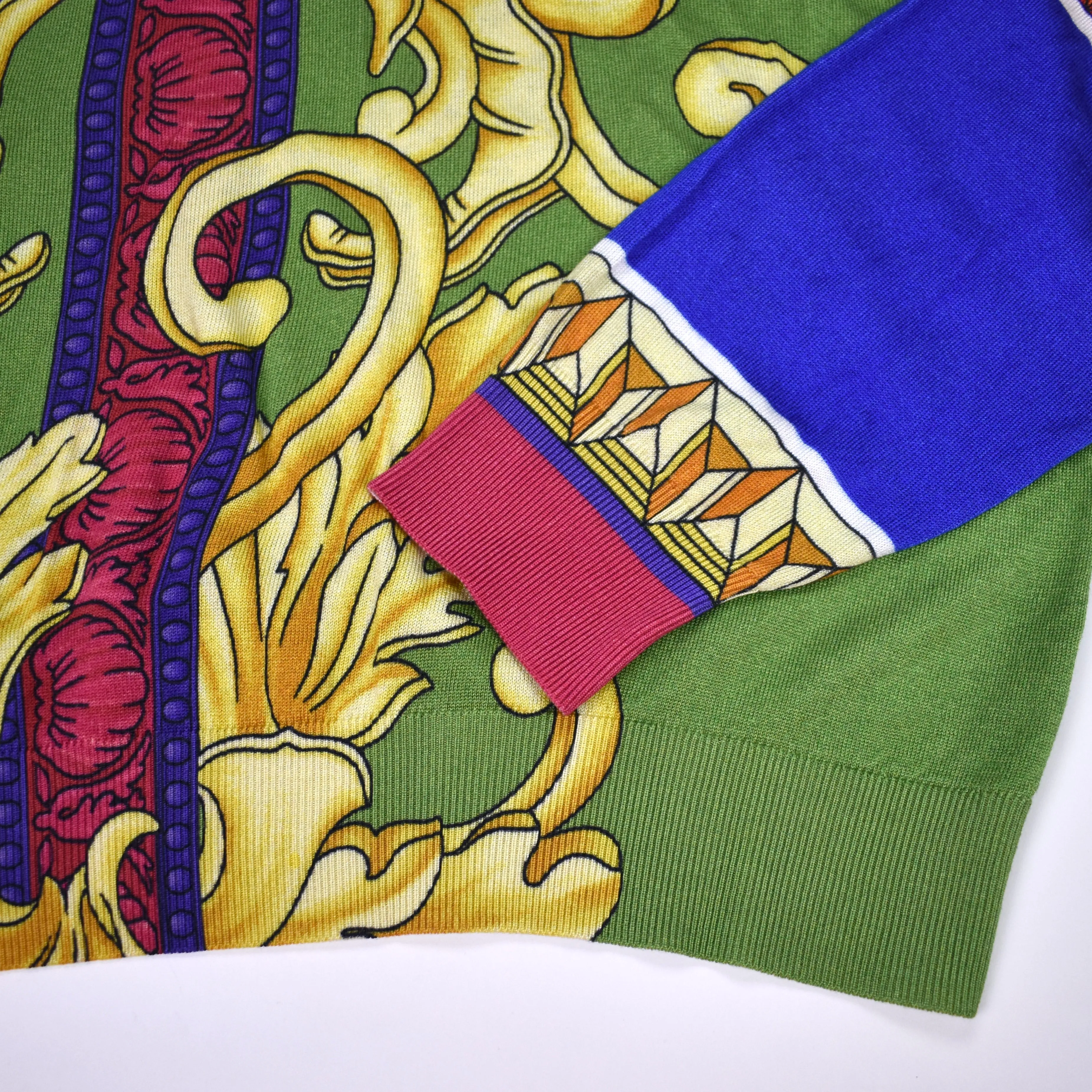 Versace - Barocco Renaissance Print 100% Silk Sweater