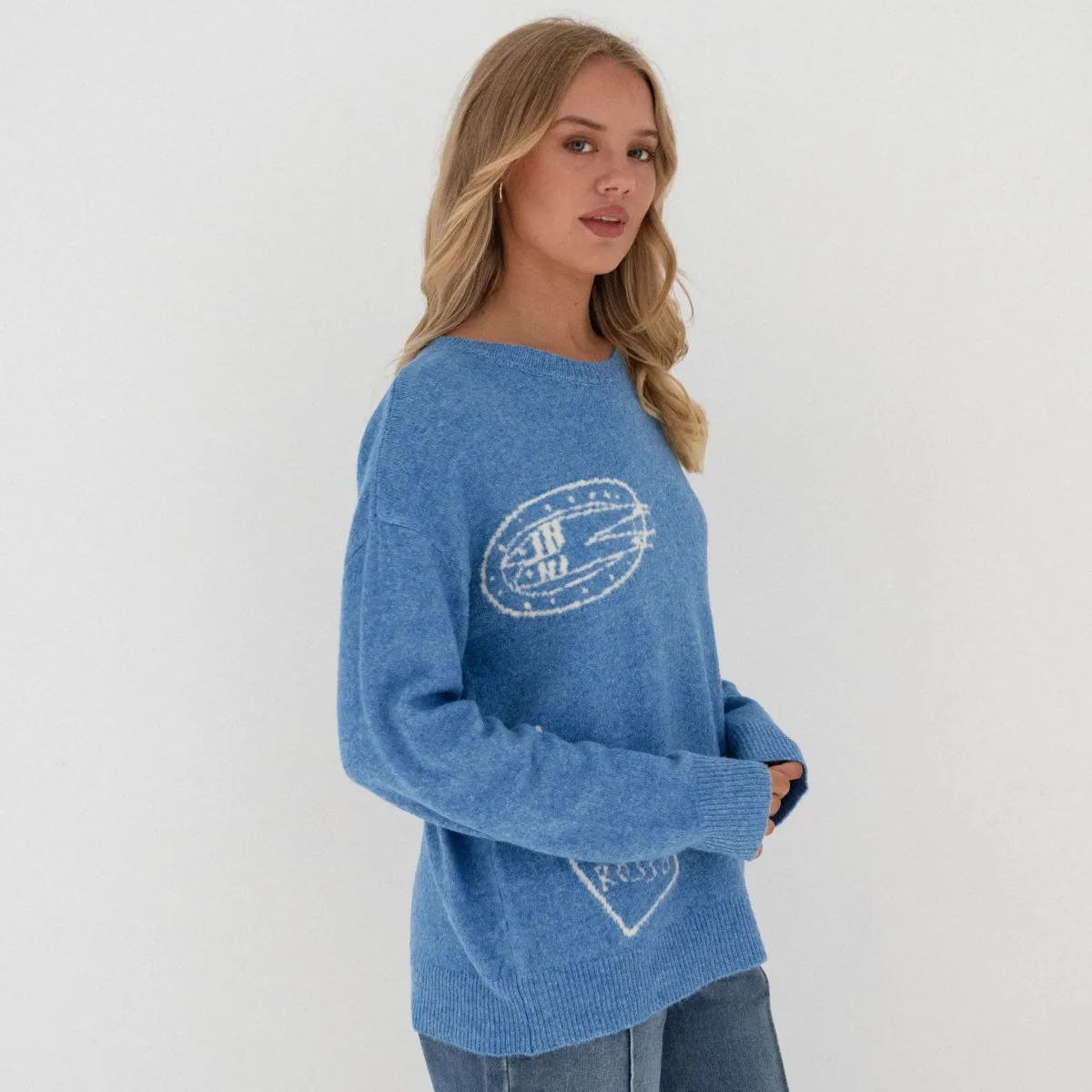 Vino Rosso Knit Jumper (Blue)
