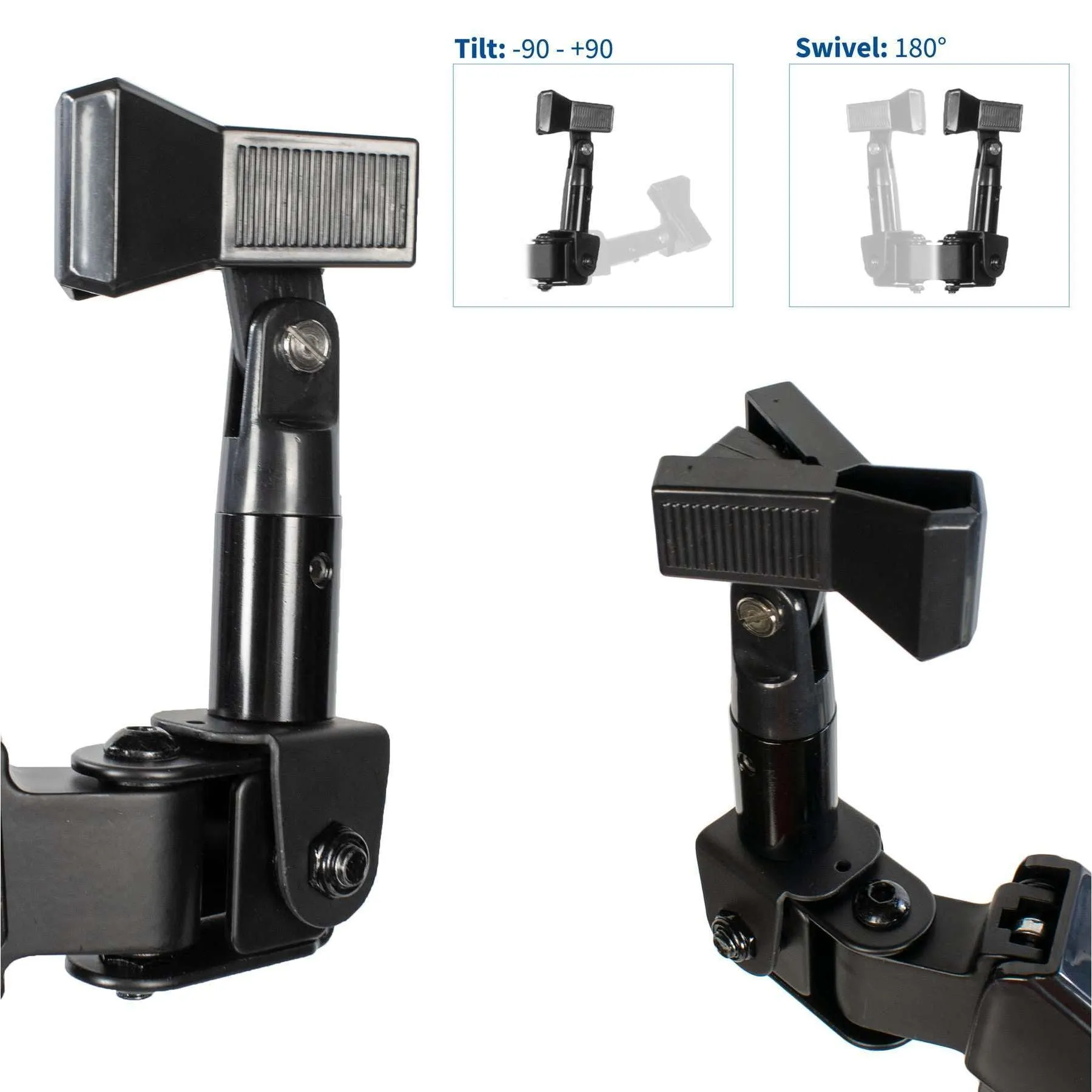 VIVO Pneumatic Arm Microphone Desk Mount, STAND-MIC01