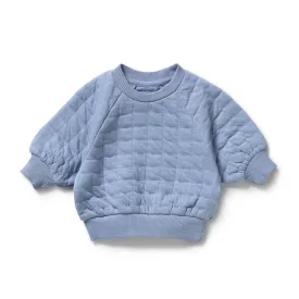Wilson & Frenchy - Sky Blue Organic Quilted Sweat