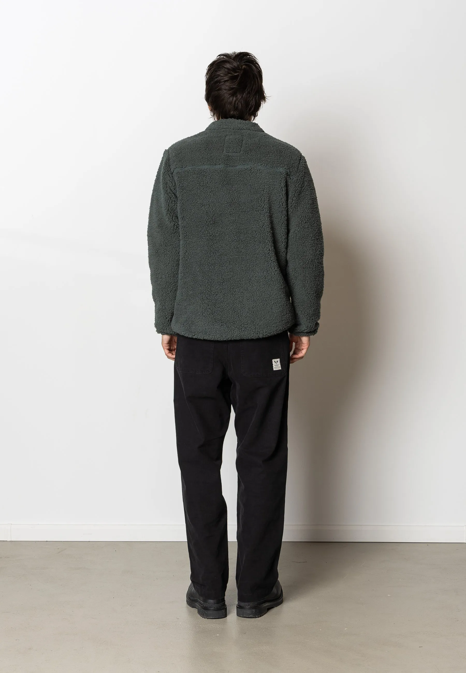 WOOD FLEECE JACKET - Green