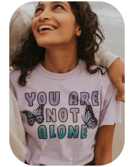 You Are Not Alone (Butterflies) - T-Shirt